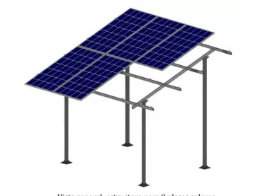 Estructuras Para 3 Paneles Solares Triangulo Cerrado