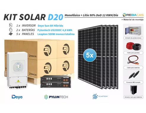 kit solar litio casa aislada 12kwh | los mejores kits de litio online