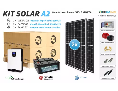 Kit Solar Aislada 5000w|  material de montaje incluido