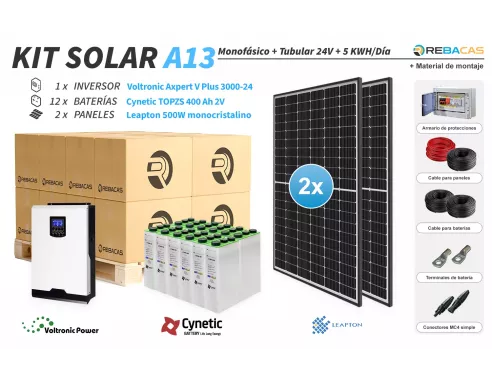 Mejor Kit Solar de Aislada topzs 5000w | kit con material de montaje incluido